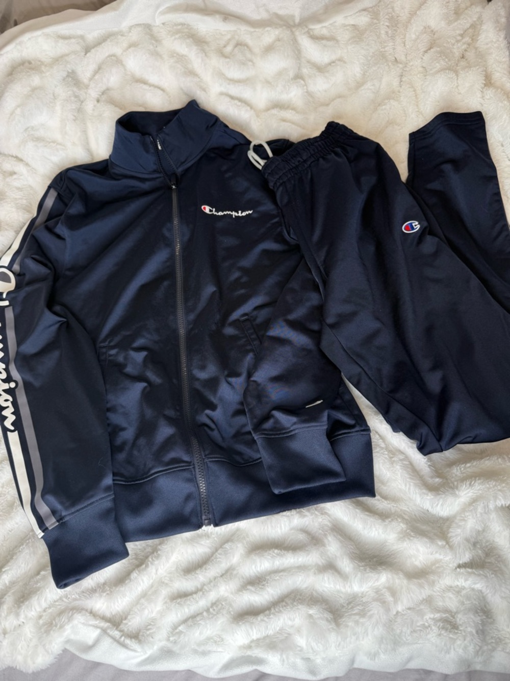 Champion Navy Blue Track Jacket and Joggers Set